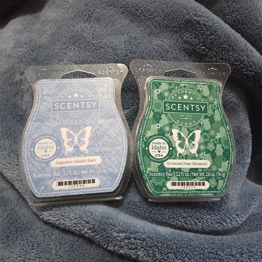 Scentsy Duo - Emerald Pear Blossom & Saguaro Desert Rain - NEW